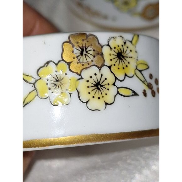 A Gold Imari Lidded Jar Vintage Hand Painted Trinket Box Japanese Porcelain - Picture 7 of 13